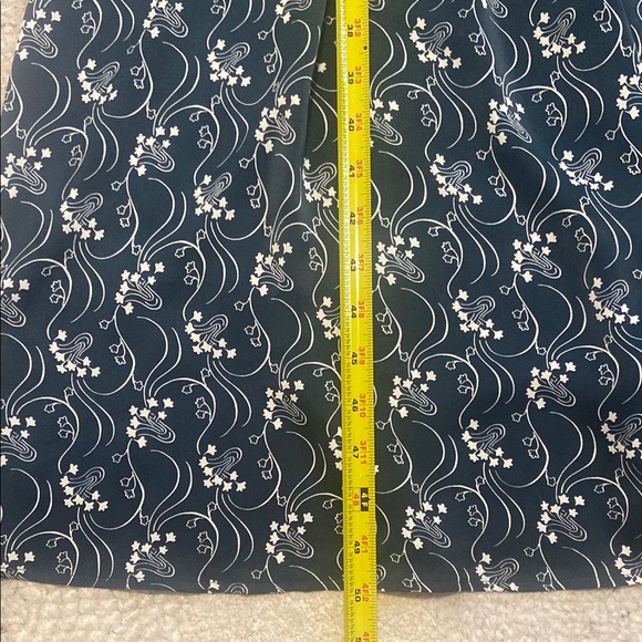 J. Crew Blue and White Smocked Maxi Dress for Wedding Guest - Picture 7 of 10